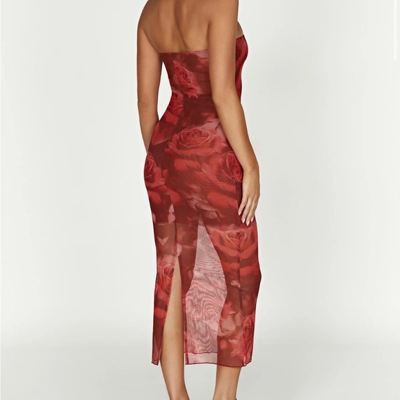 SOLD - Meshki Aphrodite strapless mesh dress - Picture 2 of 4